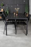 Venture HomeBliss spisebord og 6 Levis spisestolerSvartSpisegrupperFra...
