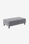 Dorel HomeOttoman med oppbevaring PresleyGråFotskamler & pufferFra Hom...