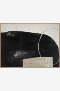 MalerifabrikkenDesign Painting / Sort Of Stone / 120x90 Cm / Eik ramme...