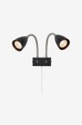 MarkslöjdVegglampe Ciro 2LSvartVegglamperFra Homeroom
