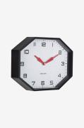 KarlssonVeggklokke Modern Factory OctagonSvartVeggklokker & bordklokke...