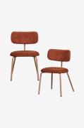 WOOODTravis spisestol - sett med 2BrunStolerFra Homeroom