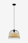 EGLOPendellampe Anwick Black /Rattan 370 mmSvartTakpendlerFra Homeroom