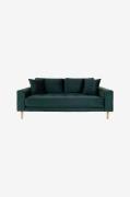 House NordicSofa 2,5-seter Lido. Fløyel med ben i naturfargeGrønn3-set...