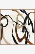 MalerifabrikkenDesign Painting / Once Again / 100x100 Cm / Eik rammeBr...