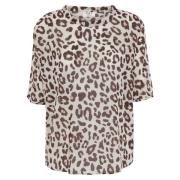 Leopardmønstret Bomull Mio Top