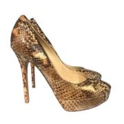 Pre-owned Beige skinn Jimmy Choo hæler