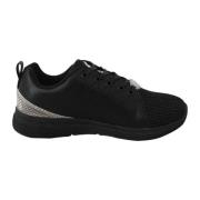 Svarte Polyester Runner Gisella Sneakers Sko