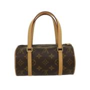 Brukt Flerfarget Stoff Louis Vuitton Papillon Tote Bag