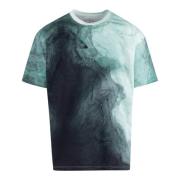 Økologisk Stitch Tee - Dyp Havtrykk