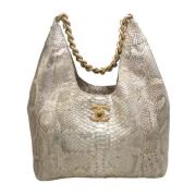 Pre-owned Beige Lær Chanel veske