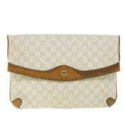 Pre-owned Grå lerret Gucci Clutch