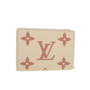 Pre-owned Hvitt lerret Louis Vuitton lommebok