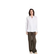 Hvit Slim Fit Bluse