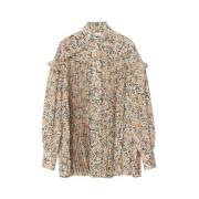 Heritage Flower Top med Ruffle Detalj