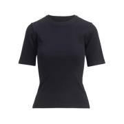 Pippa Rib Tee - Black