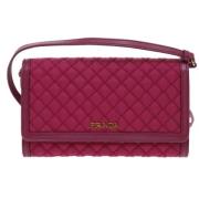 Pre-owned Rosa stoff Prada Tessuto