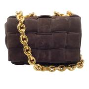 Pre-owned Brun semsket Bottega Veneta skulderveske