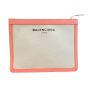 Pre-owned Beige Canvas Balenciaga Clutch