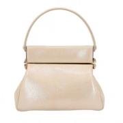 Pre-owned Beige semsket skinn Dior veske