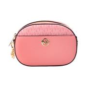 Glam Tea Rose Skinn Crossbody Veske