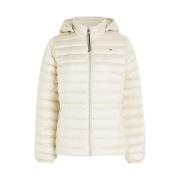 Quilted Hooded Down-Filled Jacket - Light Sandalwood