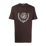 Marrone Mynt-Print T-Skjorte