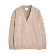 Strikket Cardigan i Khaki