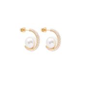 Gull Pearl Glam Hoops Smykker