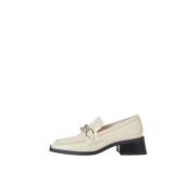 Beige Patch Loafers for Kvinner