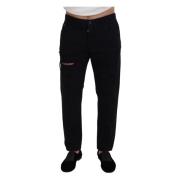 Ekte Svart Slim-Fit Jeans