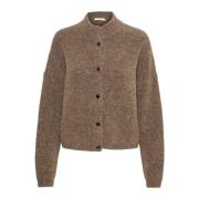 AlphaGZ Short Cardigan - Dark Sand Melange