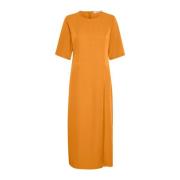 Flame Orange Midi Dagskjole