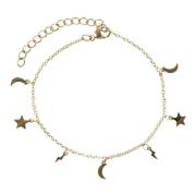 Charm Bracelet Extra Thin Gold