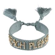 Woven Friendship Bracelet Thin Beach Please Dusty Teal