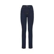 Slim Fit Sømløse 5-Tommers Jeans