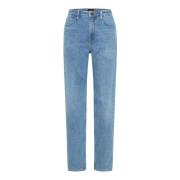 Retro Blå Straight Leg Jeans