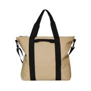 Stilig Beige Tote Bag med Tilbehør