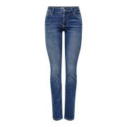 Blå Only Onlalicia Reg Strt Dnm Jeans