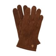 Brun Morris Stockholm Suede Gloves Hansker