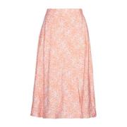 Lavinia Ladonna Skirt Aop - Salmon Dot