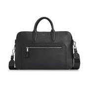 Sort Boss Black Highway Grained-Leather Double Document Case Tilbehør