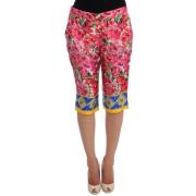 Lange blomstrete kne capris