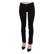 Sort Paljettert Slim Fit Denim Jeans