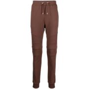 Stilige Brune Slim Fit Sweatpants