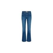 Blå Alli Ease Flare Jeans