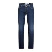 Slim-Fit Jeans med Logo Broderi