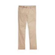 Beige Stretch Slim Fit Chino Bukse