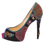 Pre-owned Svart sateng Christian Louboutin haeler