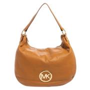 Pre-owned Brunt skinn Michael Kors veske